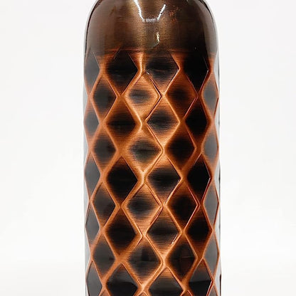 Copper Charge 1000ml Water Bottle 100% Pure Copper Water Bottle Leak Proof & Rust Proof for Home, School & Office (1000 ml) (Antique Dimond)