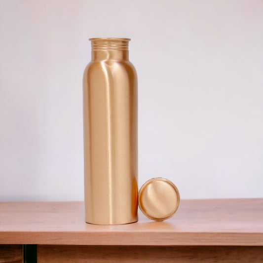 Copper Charge 1000ml Water Bottle 100% Pure Copper Water Bottle Leak Proof & Rust Proof for Home, School & Office (1000 ml) (Jointless Matt)